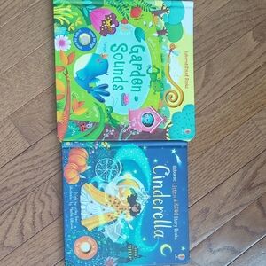 Usborne Garden Sounds and Cinderella Books Set